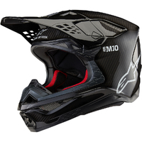 Alpinestars 2024 Supertech SM-10 Solid Gloss Helmet - Ece 22.06 - Black/Carbon