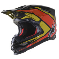 Alpinestars SM10 Meta 2 Helmet - Black/Yellow/Orange