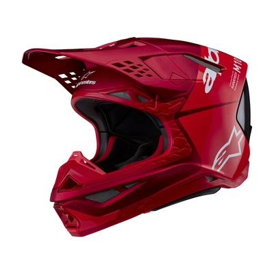Alpinestars ECE 22.06 Supertech SM10 Flood MX Helmet - Fluro Red Matt And Gloss - XS