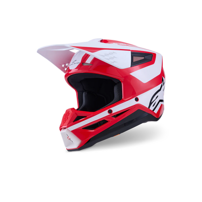 Alpinestars SM3 Heat Helmet - ECE 22.06 - Red/White/Black Glossy