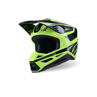 Alpinestars SM3 Heat Helmet - ECE 22.06 - Fluro Yellow/Black Glossy