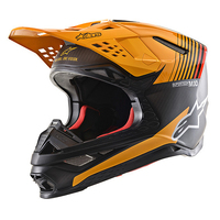 Alpinestars SM-10 Dyno Matte Helmet - Orange/Carbon