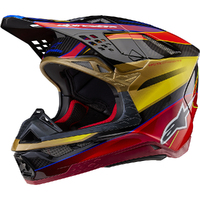 Alpinestars 2024 Supertech SM-10 Era Helmet - Ece 22.06 - Yellow/Gold/Red