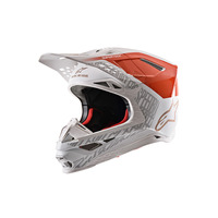 Alpinestars Supertech SM8 Triple Helmet - Fluro Orange/White/Gold