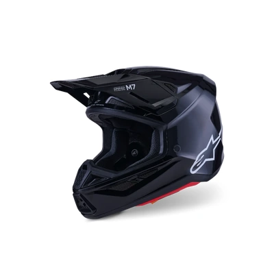 Alpinestars 2026 SM-7 Solid MX Helmet - Black/Glossy