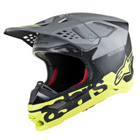 Alpinestars Supertech SM8 Radium Helmet - Matte Black/Fluro Yellow