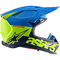 Alpinestars SM-8 Radium Helmet - Aqua/Yellow