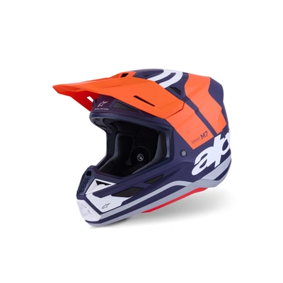 Alpinestars 2026 SM-7 Core MX Helmet - Orange/Matte Blue