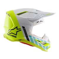 Alpinestars SM-8 Limited Edition Anaheim Helmet - White/Yellow/Turquoise