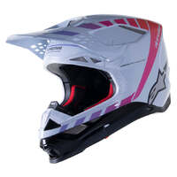 Alpinestars SM10 LE Daytona Helmet - Haze Grey/Orange Fluo/Rhodamine