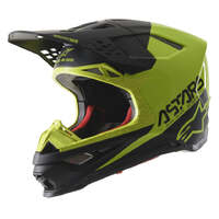 Alpinestars SM-8 Echo Matte/Gloss Helmet - Black/Fluro Yellow