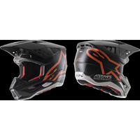 Alpinestars SM5 Compass Helmet - Ece - Matte Black/Fluro Orange