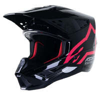 Alpinestars SM-5 Compass Helmet - ECE - Gloss Black/Pink
