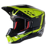 Alpinestars SM-5 Beam Helmet - Black/White/Grey/Fluro Yellow