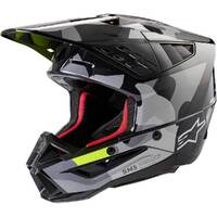 Alpinestars 2024 SM-5 Rover 2 Helmet - Ece 22.06 - Dark Grey/Fluro Yellow