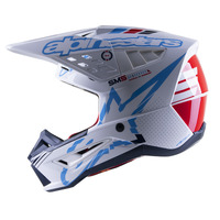 Alpinestars SM5 Action Helmet - White/Cyan/Dark Blue