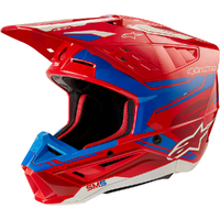 Alpinestars 2024 SM-5 Action 2 Helmet - Ece 22.06 - Bright Red/Blue