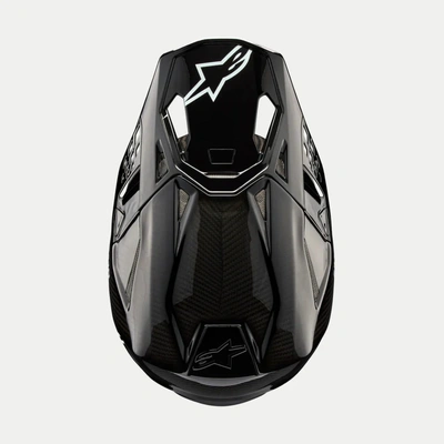 Alpinestars Solid Visor for ECE 22.06 SM10 - Black Gloss Carbon - OS