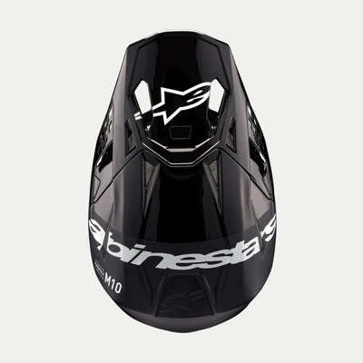 Alpinestars Visor for ECE 22.06 SM10 Flood - Black/Dark Grey Matt And Gloss - OS