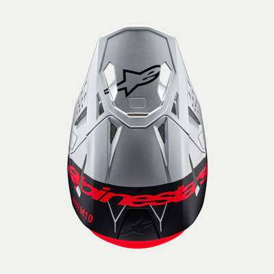 Visor Sm10 22.06 - Flood | Silver Black Orange Fluo Matt And Gloss (1954 / No Size