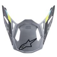 Alpinestars SM8 Visor - Matte Silver - OS