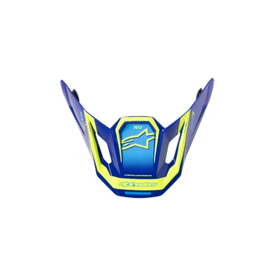 Alpinestars 2026 SM7 Deed Peak - Blue/Fluro Yellow/Glossy - OS