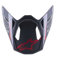 Alpinestars SM8 Radium 2 Visor - Black/Neon Red - OS