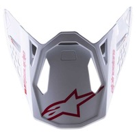 Alpinestars SM8 - Radium 2 Visor - Bright Red/White - OS