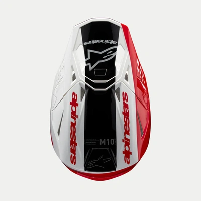 Alpinestars Sm-10 22.06 Unite Visor - Red/White - OS