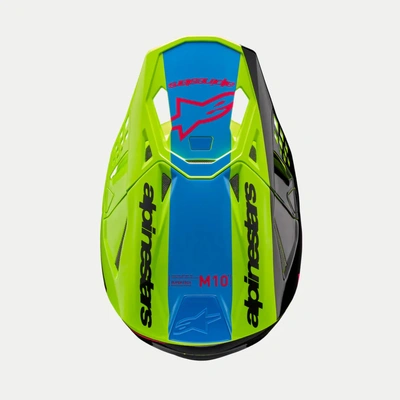 Alpinestars Visor for ECE 22.06 SM10 Unite - Fluro Yellow/Black/Diva Pink Gloss - OS
