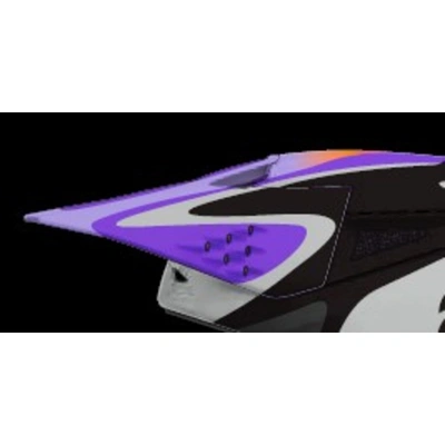 Alpinestars Visor for You ECE 22.06 SM3 Jettson - Grey/Purple/Black Glossy - OS