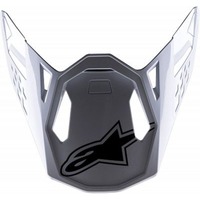 Alpinestars SM8 Factory Visor - Black/White/Fluro Red - OS