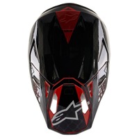 Alpinestars SM10 LE San Diego Visor - Black/Silver/Red - OS