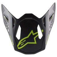 Alpinestars SM8 Echo Visor - Matte Black/Fluro Yellow - OS