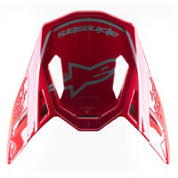 Alpinestars Supertech M10 Acumen Limited Edition Visor - Red/Black/Silver - OS