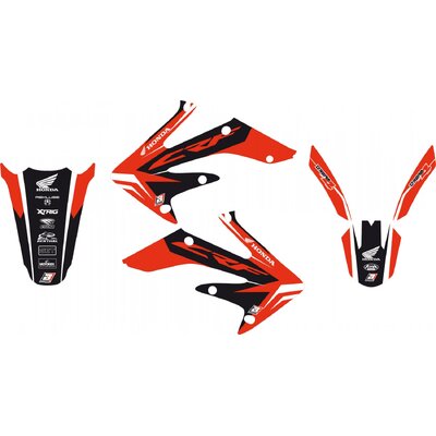 BLACKBIRD GRAPHICS KIT DREAM 4 HONDA CRF 250 04-09 CRFX 04-16