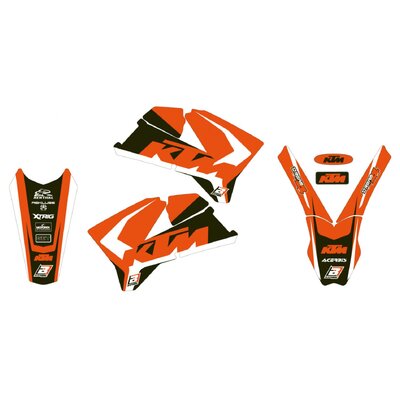 BLACKBIRD GRAPHICS KIT DREAM 4 KTM EXC EXCF 05-07 SX SXF 05-06