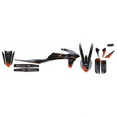 BLACKBIRD GRAPHICS KIT MAT BLK KTM SX SXF 19-22 EXC EXCF 20-23