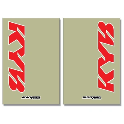 Blackbird Decals Fork Kayaba Kyb Red Logo Clear