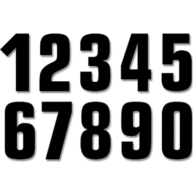 Blackbird Numbers Two Series 3Pk 16X7.5Cm Black 0
