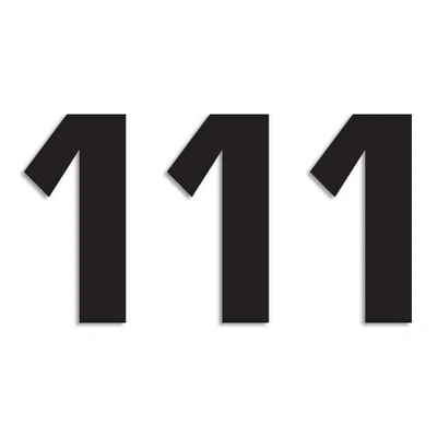 Blackbird Numbers Two Series 3Pk 16X7.5Cm Black 1