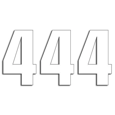 Blackbird Numbers Two Series 3Pk 16X7.5Cm White 4