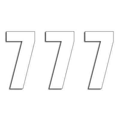 BLACKBIRD NUMBERS TWO SERIES 3PK 16x7.5cm White 7