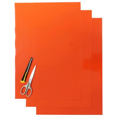 BLACKBIRD DECALS STICKER SHEETS ORANGE 47x33cm 3PK