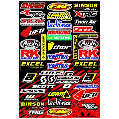 B/BIRD DECAL SPONSOR LOGO SHEE