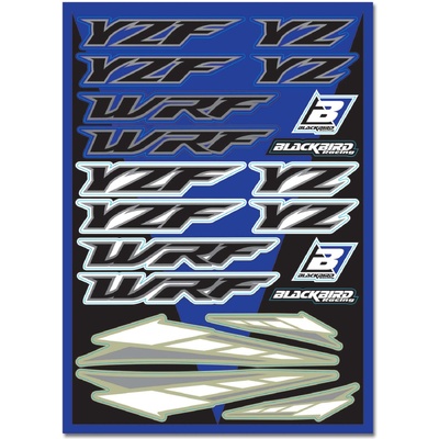 BLACKBIRD DECAL UNIVERSAL YAMAHA YZF WRF STICKER SHEET KIT