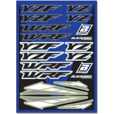 BLACKBIRD DECAL UNIVERSAL YAMAHA YZF WRF STICKER SHEET KIT