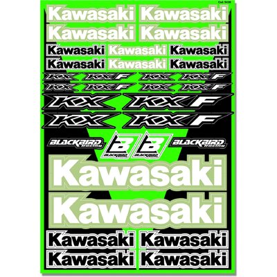 BLACKBIRD DECAL UNIVERSAL KAWASAKI KXF KX STICKER SHEET KIT