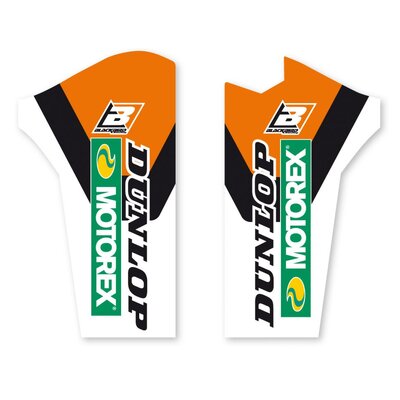 BLACKBIRD DECALS LOWER FORK D4 KTM SX SXF 08-14 EXC EXCF 08-15