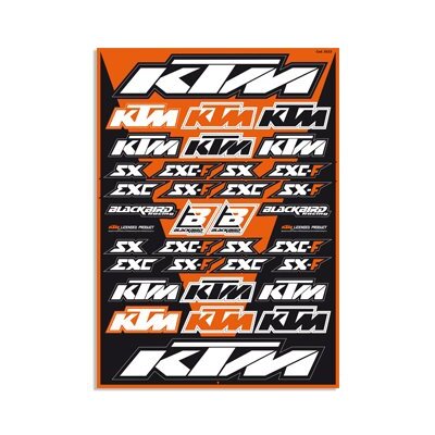 BLACKBIRD DECAL UNIVERSAL KTM SX SXF EXC EXCF STICKER SHEET KIT